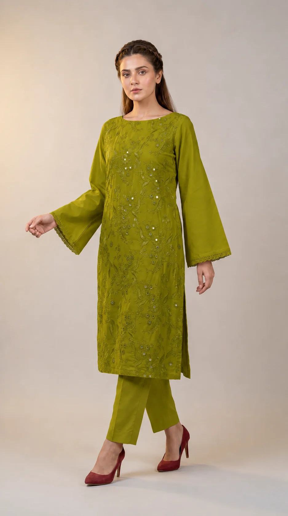 Lawn Suit 2 Piece Unstitched Embroidered – AJC-TP029