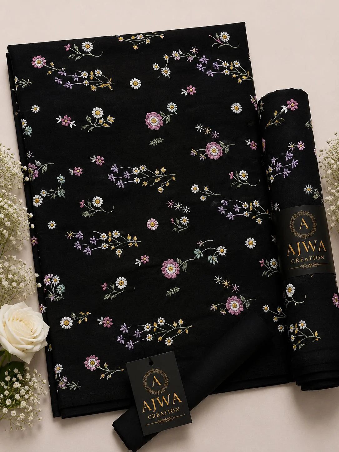Lawn 2 Piece Unstitched Embroidered Suit AJC-TP5