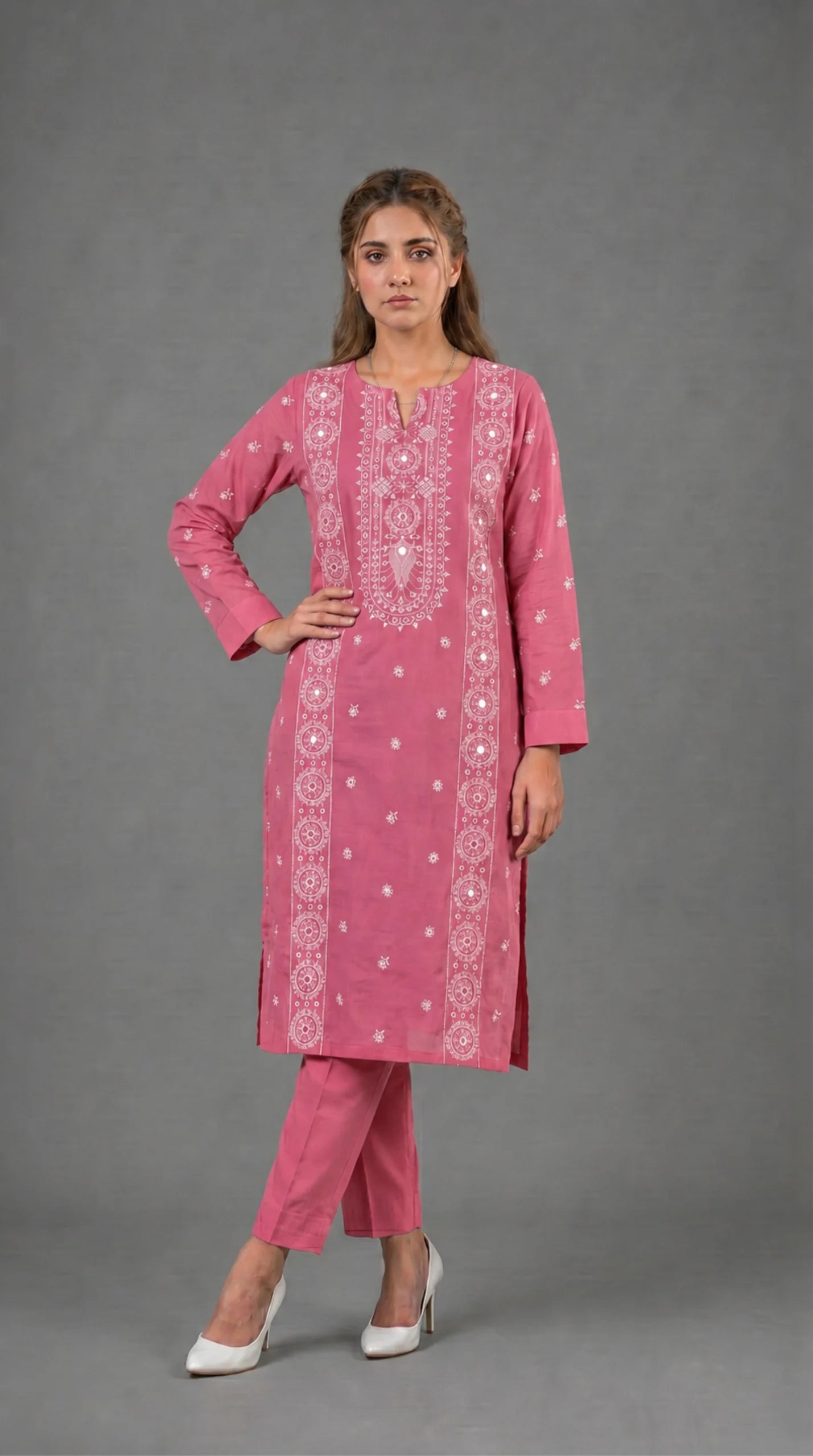 Lawn Suit 2 Piece Unstitched Embroidered – AJC-TP522