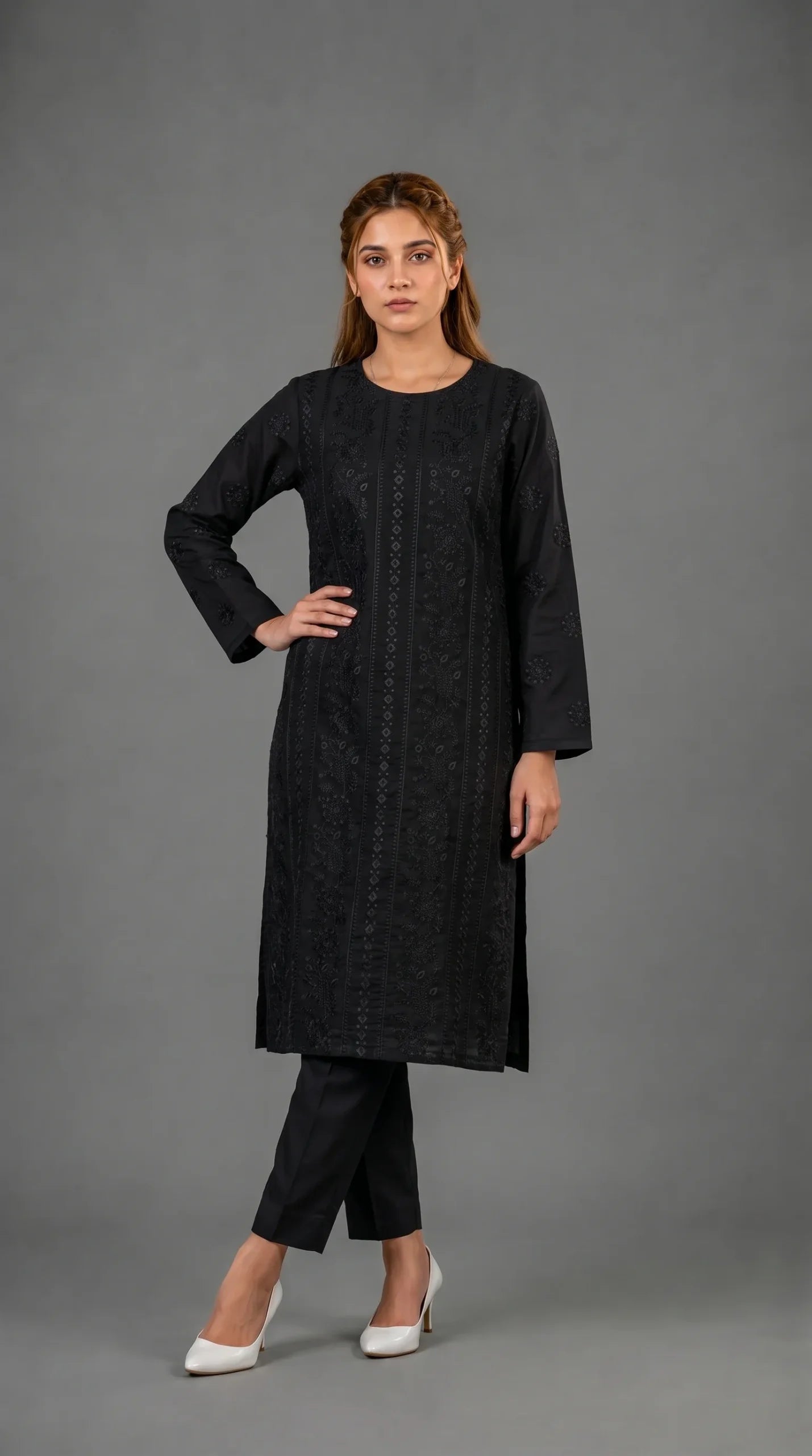 Lawn Suit 2 Piece Unstitched Embroidered – AJC-TP606