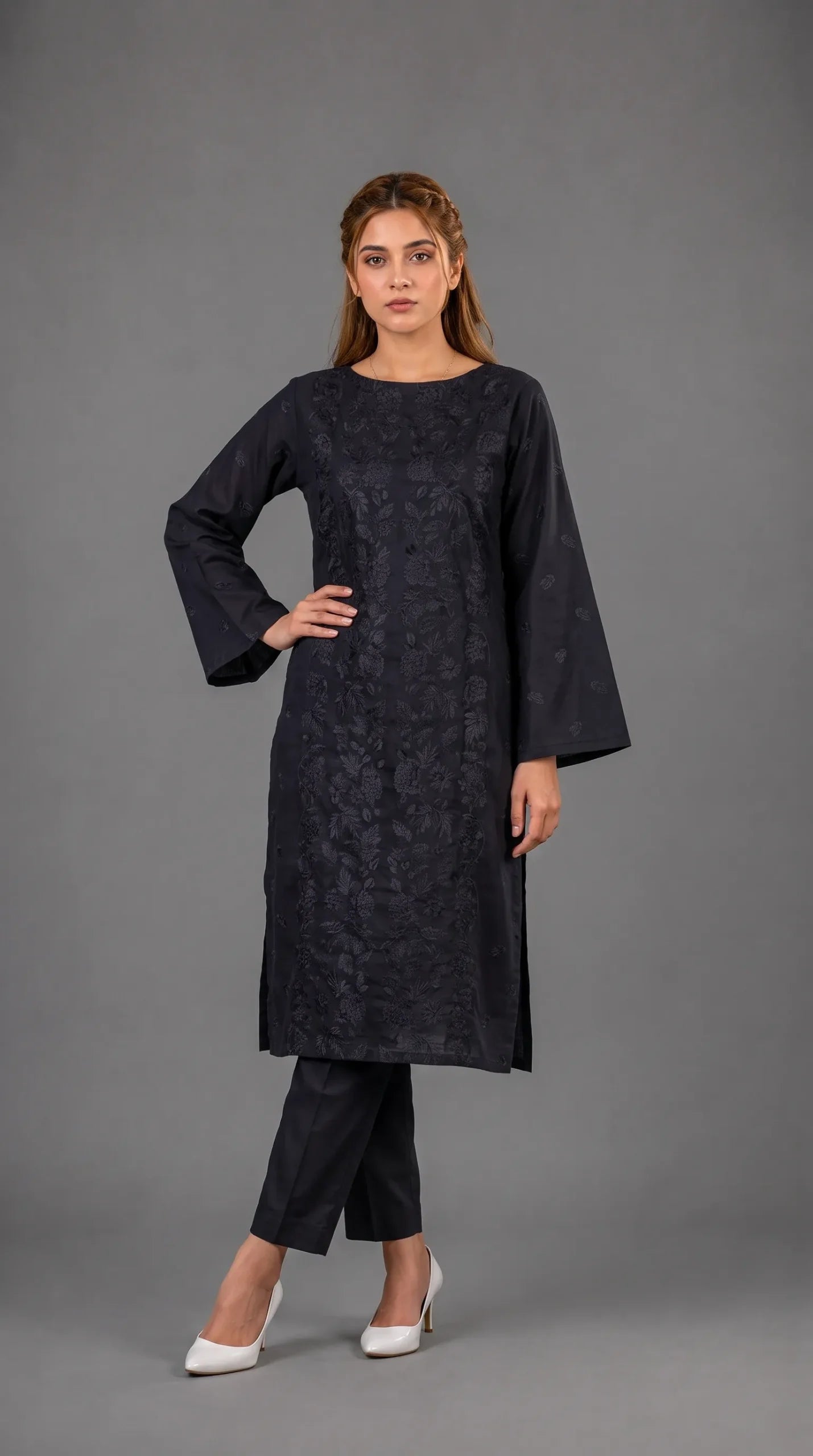 Lawn 2 Piece Unstitched Embroidered Suit AJC-TP529