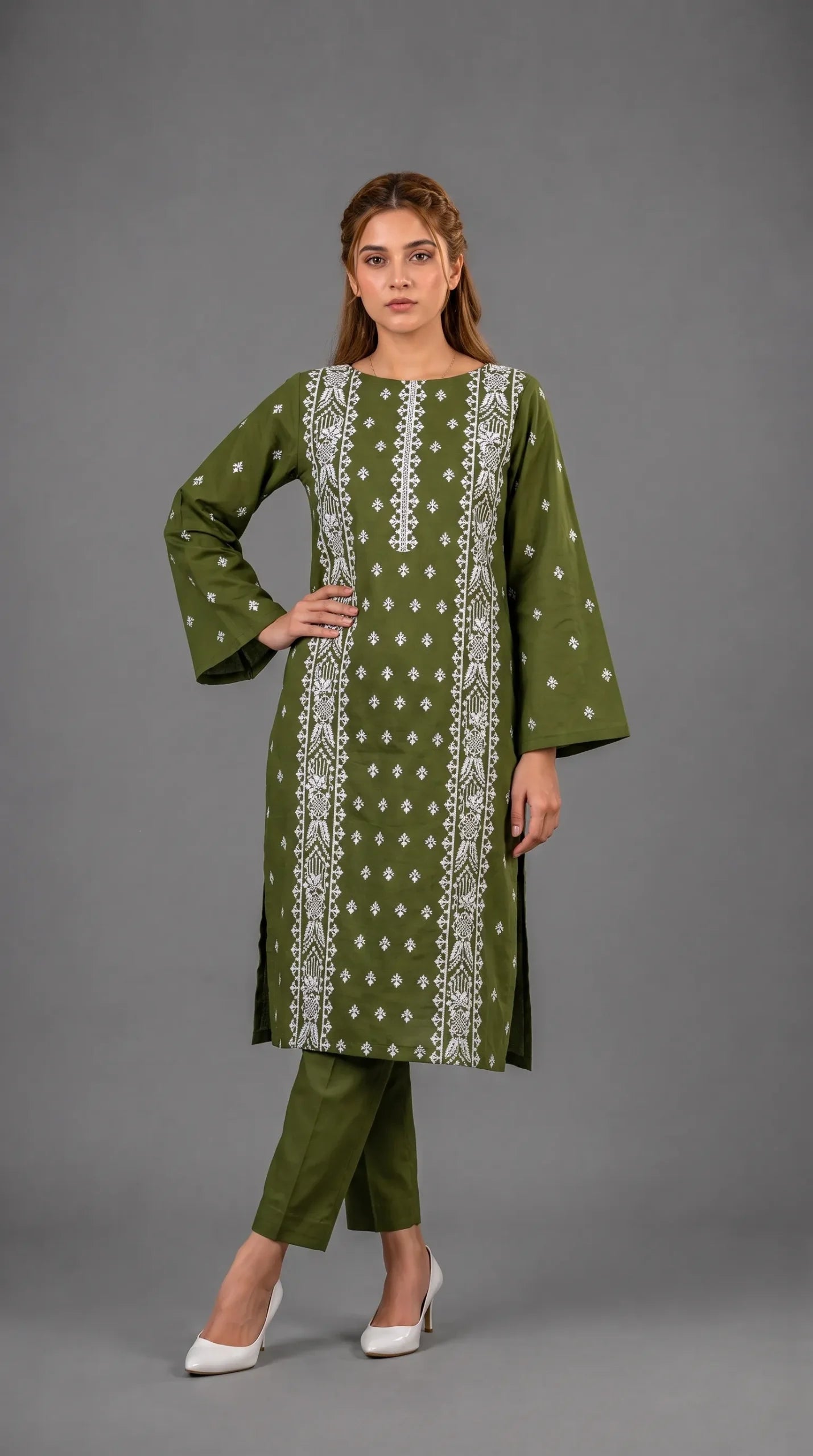 Lawn 2 Piece Unstitched Embroidered Suit AJC-TP559
