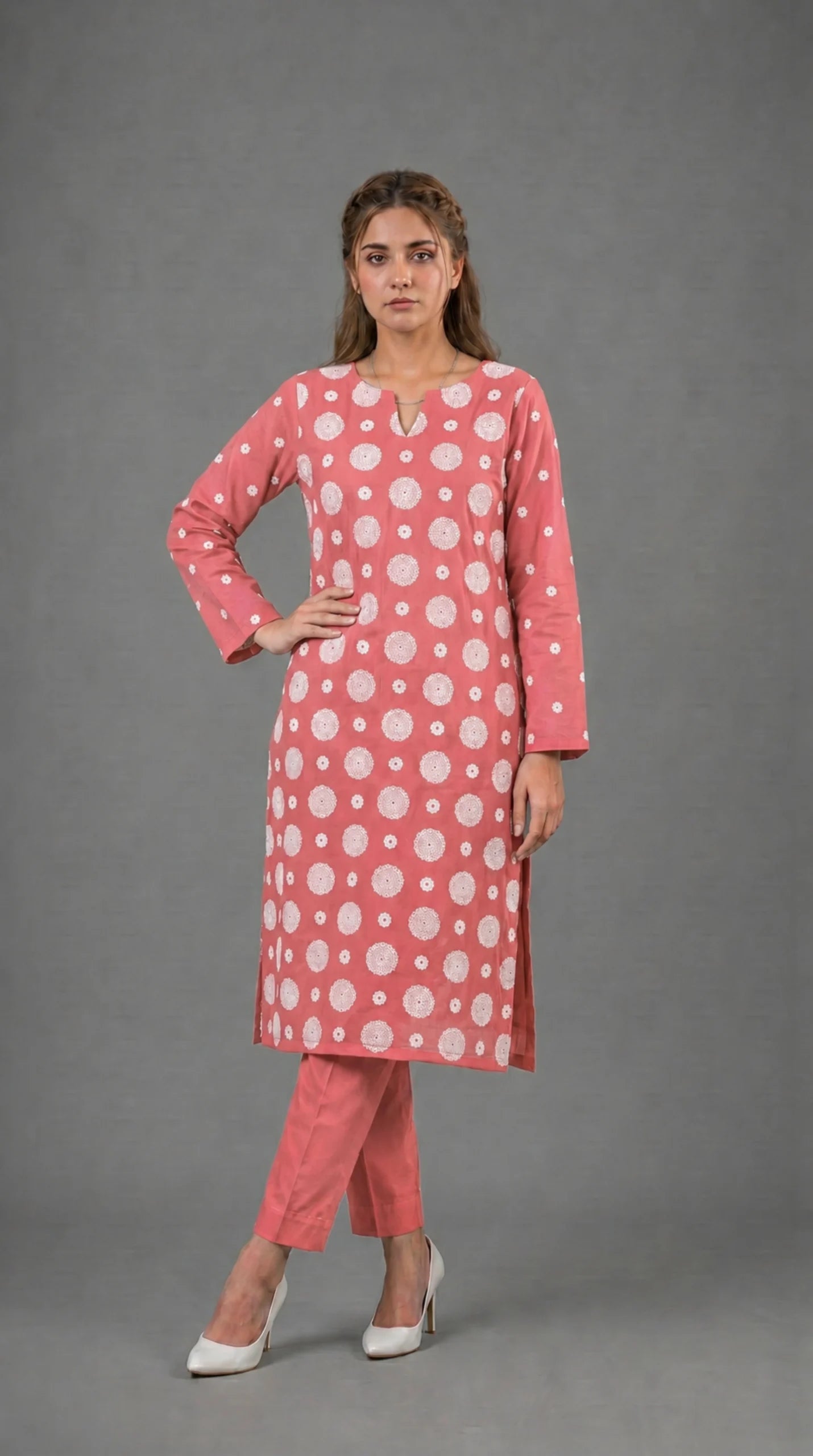 Lawn 2 Piece Unstitched Embroidered Suit AJC-TP565