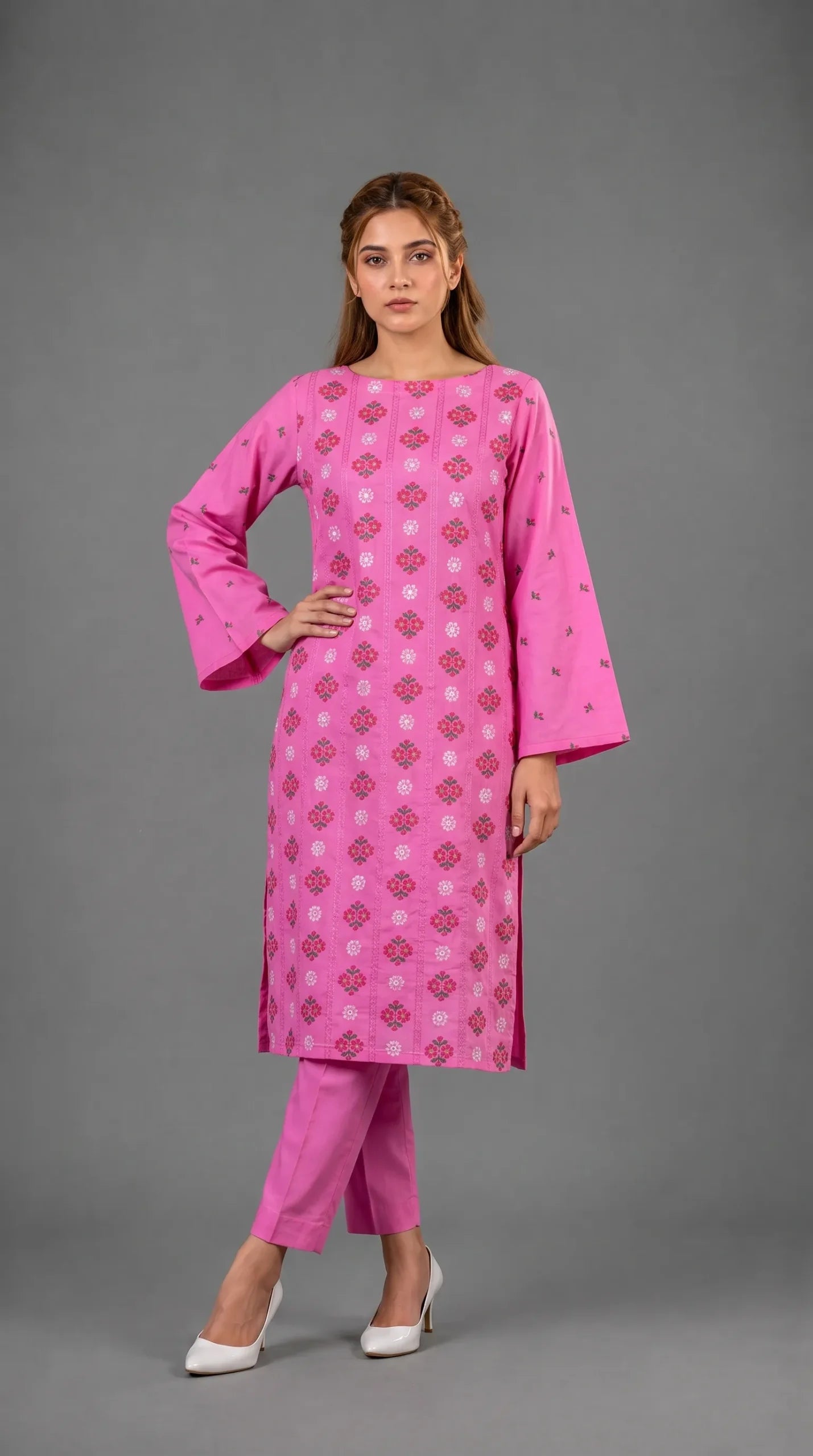 Lawn 2 Piece Unstitched Embroidered Suit AJC-TP569
