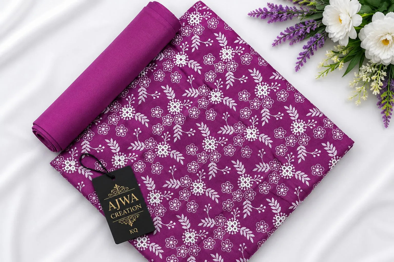 Lawn 2 Piece Unstitched Embroidered Suit AJC-TP15