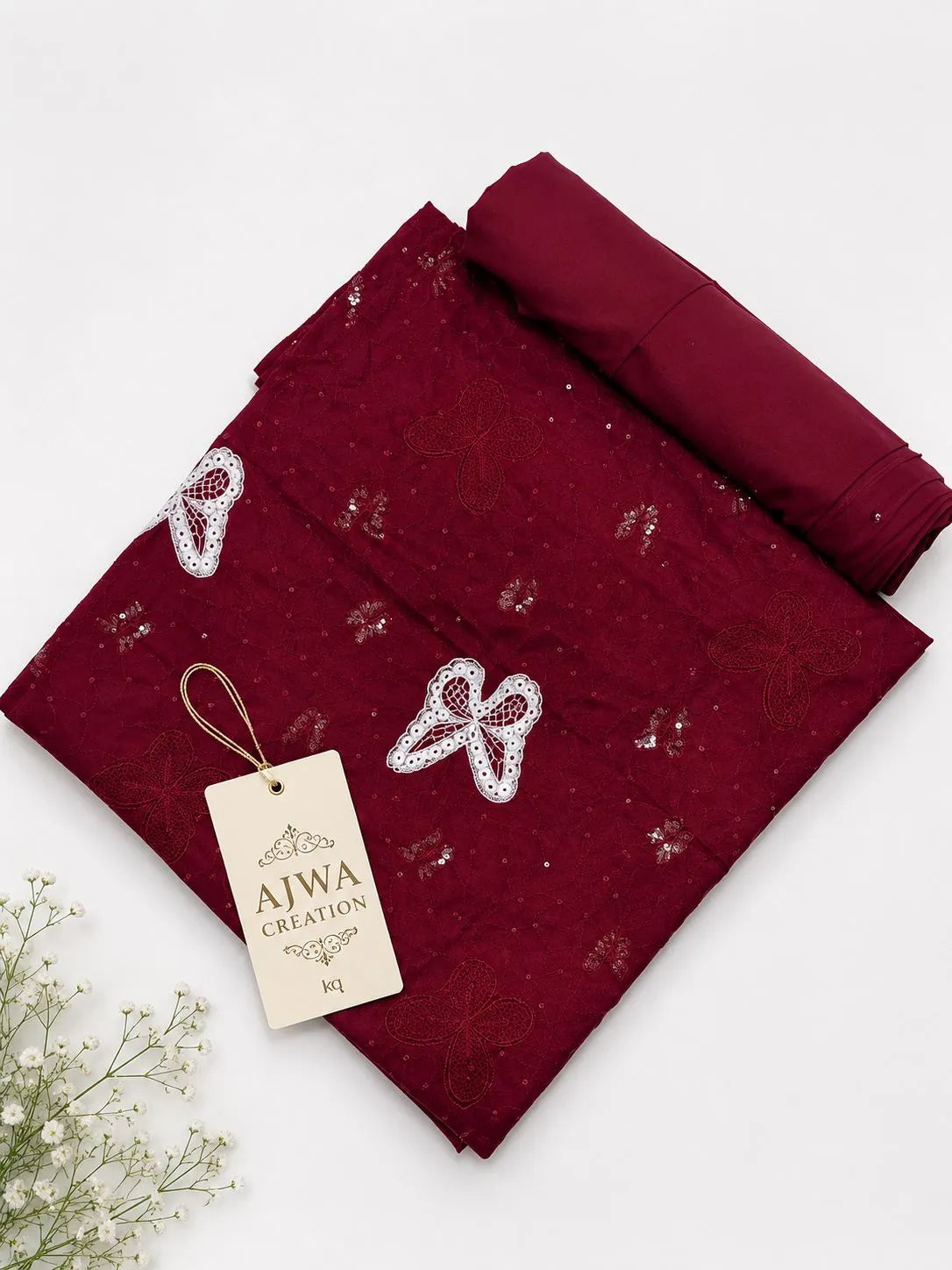 Lawn 2 Piece Unstitched Embroidered Suit AJC-TP12